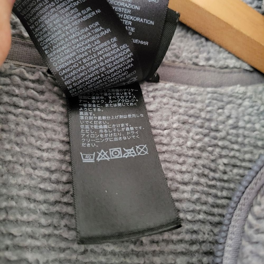 North Face Gray Zip Up Fleece Small - Picture 13 of 15